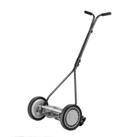 16 In. 5-Blade Manual Walk Behind Reel Lawn Mower