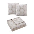 thumbnail image 2 of INFINITY HOME Beige Patterned 50 X 60 Throw Set, 2 of 2