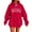 Red-Sweatshirt, variant on Qetyuw Mama Hoodies for Women Oversized Drop Shoulder Long Sleeve Sweatshirts Casual Pullover with Pocket
