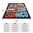 thumbnail image 5 of Cash and Nico Soft Micro Fleece Cozy Throw Blanket Lightweight Fuzzy Flannel Blankets Sofa Decor Gifts, 5 of 9