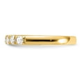 thumbnail image 4 of FJC Finejewelers 14 kt Yellow Gold 7 Stone G H I True Light Moissanite Band 2 mm, 4 of 8