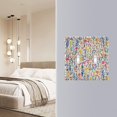 thumbnail image 4 of Yayeee Toggle Light Switch Wall Plate 2-Gang 4.56"x4.48" Decorative Outlet Cover, Yellow Wildflower Pattern, 4 of 7