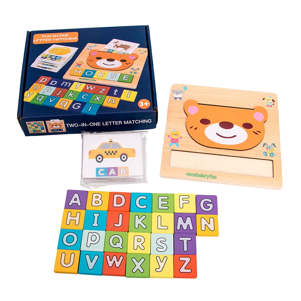 Spelling game toy 1 Set Alphabet Toy Kit Early Educational Playset English Word Spelling Game