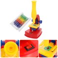 thumbnail image 1 of OUNONA Children Microscope Toys Red Plastic Children Science Microscope Kit for Home Set, 1 of 8