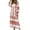 Red, variant on Sentuca Womens 3/4 Sleeve Maxi Dresses Casual Bohemian Tiered Flowy Floral V Neck Sundress Green XXL