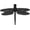 Matte Black, variant on Dragonfly Door Knocker - Oiled Bronze (Standard Size)