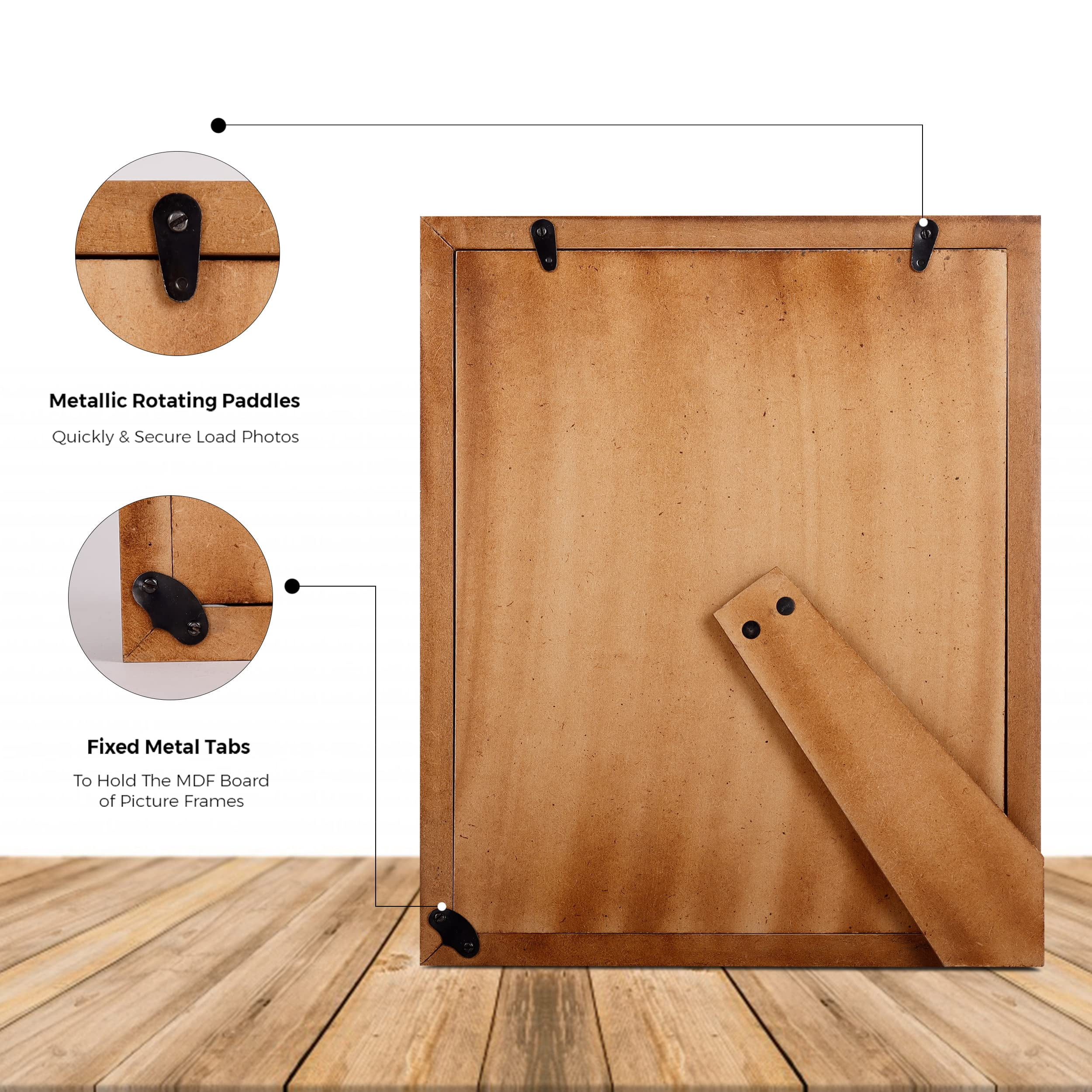 Handicrafts Home Decorative Picture Frames - Modern Trendy Wooden Photo Frame for Table Top and Wall - Alto, 8x10 inches