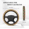 thumbnail image 5 of Balery Colorful Hawaii Palms print Steering Wheel Covers Elastic Skidproof Steering Wheel Protective Cover Case for Men Women Universal 15 Inches Cars Accessories, 5 of 8