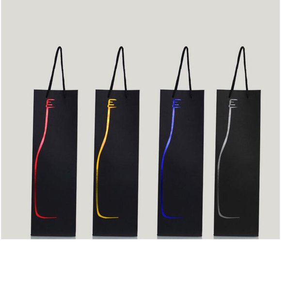 OUNONA 12Pcs Golden Bottle Tote Bag For Reusable Packaging Pouch Adults Special Occasions