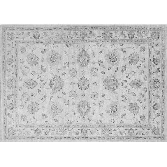 Ahgly Company Indoor Rectangle Persian Gray Traditional Area Rugs, 7' x 9'