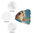 thumbnail image 3 of Lsque Cute Angel Winged Dog Pattern Knitted Beanie, Unisex Winter Hat, Knit Hat Winter Beanies Thick Fisherman Beanies Cuffed Plain Skull Caps, 3 of 6