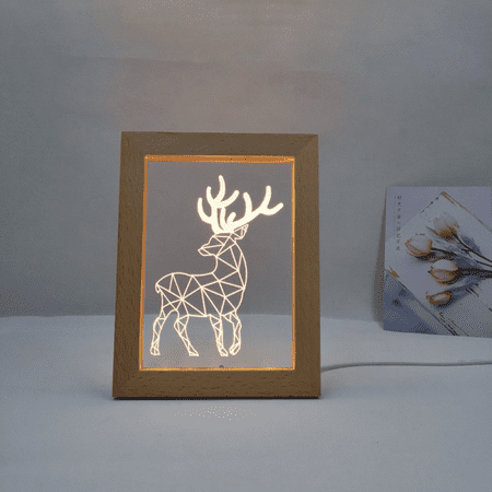 

Children s 3D Color Remote Control Night Light Creative Decoration Bedroom Bedside Decoration Atmosphere LED Desk Light - V7