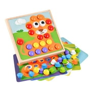 Pegboard Puzzle Pegged Puzzles Jigsaw Puzzle for girls and boys Year Olds - Animals