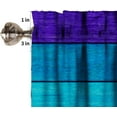 thumbnail image 6 of Rustic Rainbow Wooden Valance Curtain Colorful Farmhouse Multicolor Wood Country Rod Pocket Valance Window Treatments 1 Panel Short Curtains for Kitchen Living Room Decor 54x18 in, 6 of 6