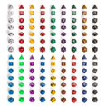 thumbnail image 2 of Juego de dados poliédricos Yellow Mountain Imports 126 unidades, 2 of 9