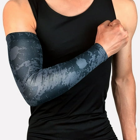 Sales Today Printed Arm Sleeves GIJNRIUIUA Under $4 Cooling UV Protection Sun Arm Guards Stretch Breathable Lightweight Cycling Fishing Driving Outdoor Sports Arm Cover for Men Gray Gloves & Mittens