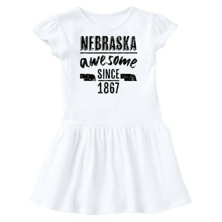 

Inktastic Nebraska Awesome Since 1867 Gift Toddler Girl Dress