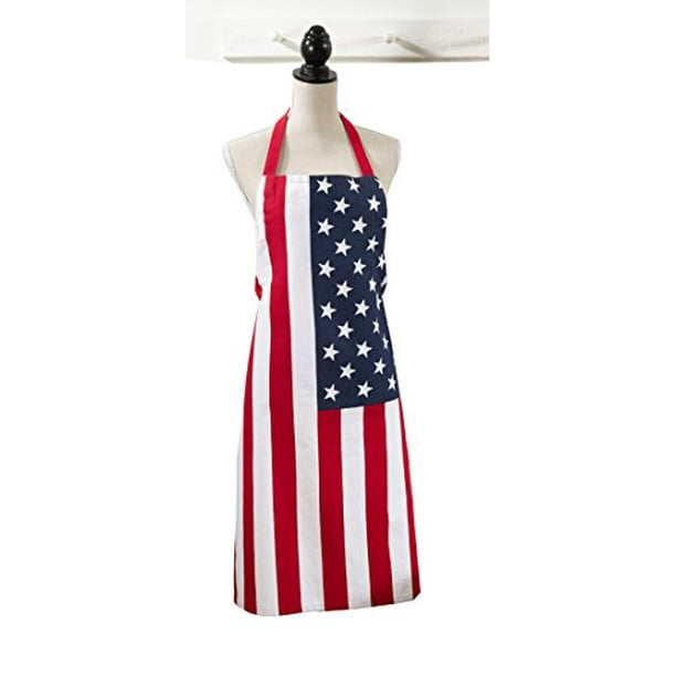 Fennco Styles American Flag Aprons Cooking Apron Creative Kitchen Apron