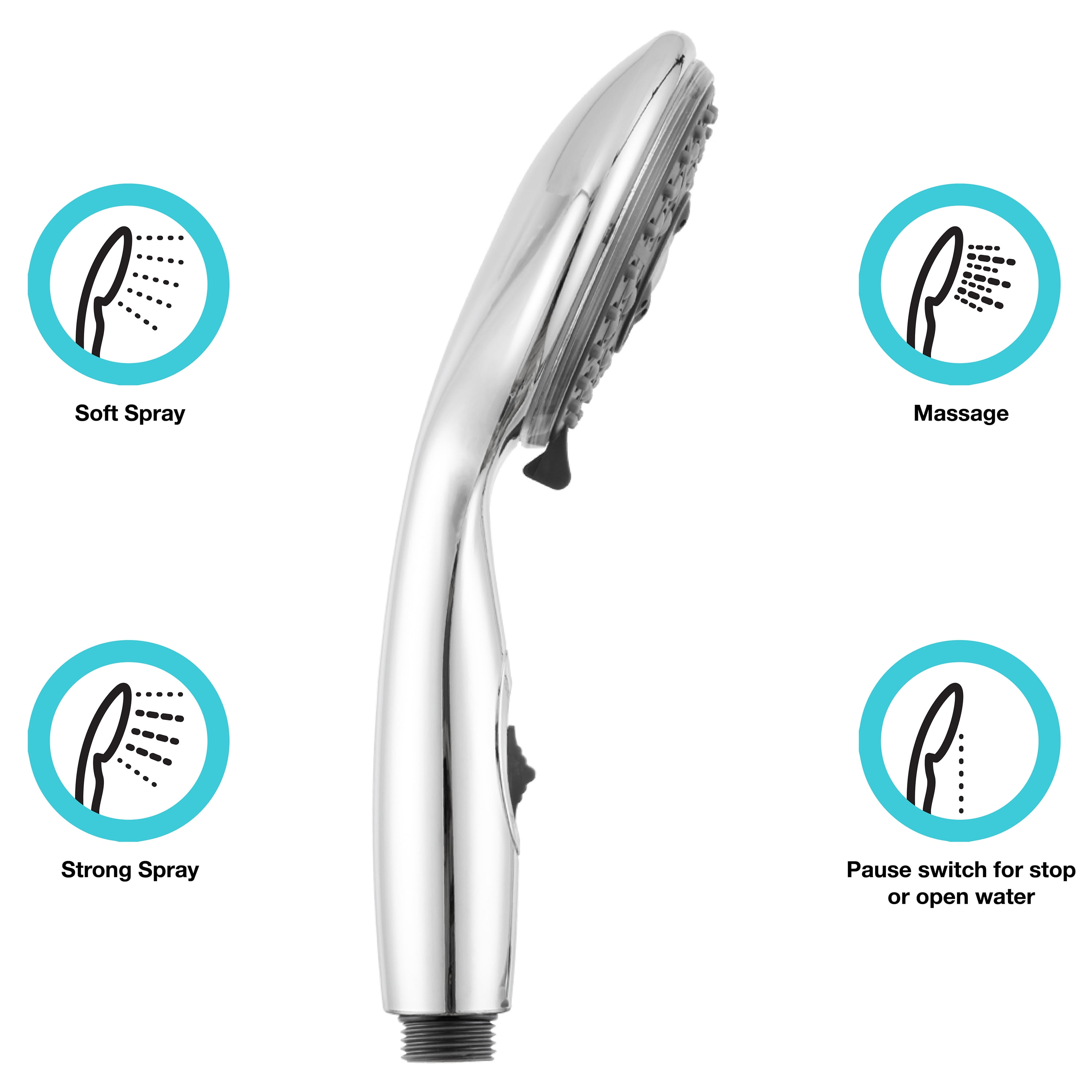 Dura Faucet DFSA432CP Chrome Premium RV Hand Held Shower Wand