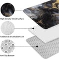 thumbnail image 5 of Black White Gold Marble Pattern Bathroom Rugs Sets 3 Piece,Toilet Cover Set,Absorbent Non Slip Bathroom Mats Sets with U-Shaped Contour Rug Toilet Rug Set, 5 of 5