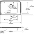 thumbnail image 4 of Elkay Lustertone Classic Stainless Steel 25" x 17" x 4-1/2", 4-Hole Single Bowl Drop-in Classroom ADA Sink with Quick-clip, 4 of 6