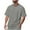 Gray(New), variant on PNTUTB Summer Men's Checkered Pattern Casual Solid Color Short Sleeved Round Neck Loose T-shirt