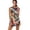 Boho Flower, variant on Camouflage Hunting Leaf Athletic Dress Active Exercise Workout Sports Athletic Dresses Stand Collar Breathable Quick-Dry Stretch Designed for Tennis