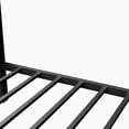 thumbnail image 6 of Kacho Queen Over Queen Metal Bunk Bed, Metal Bunk Bed Frame with Ladder and Slats Support for Kids Adults Teens, Bunk Bed with Safety Full-Length Guardrails, Noise Free, Easy Assembly, Black, 6 of 10