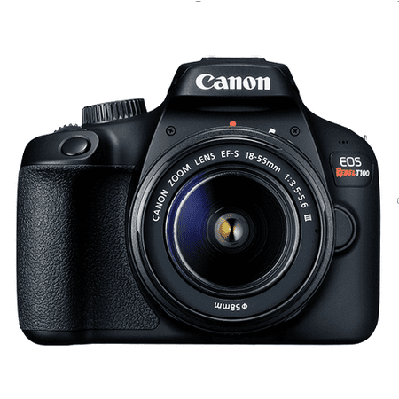 Canon EOS Rebel T100 Digital SLR Camera with 18-55mm Lens Kit, 18 Megapixel Sensor, Wi-Fi, DIGIC4+ and Live View Shooting