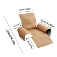 thumbnail image 3 of Recliner Sofa Cover, One-Piece Slipcover for Rocking & Massage Chairs, 55x196cm Pet-Proof Furniture Protector, Washable Polyester, Modern Solid Design, 3 of 6