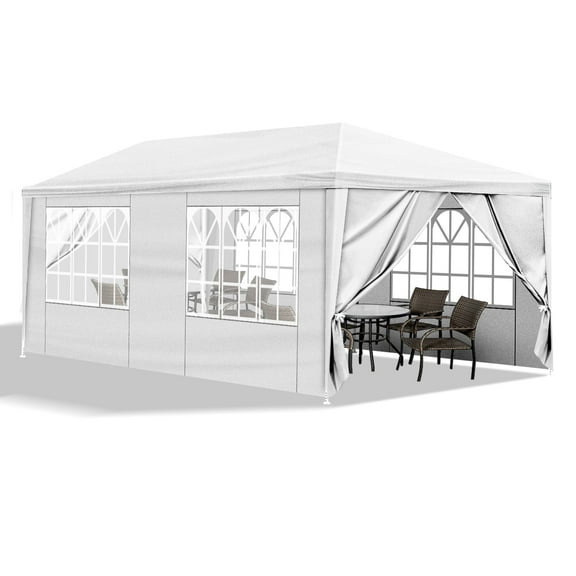 Ktaxon 10' X 20' Canopy Tent with 6 Side Walls for Party Wedding Camping and BBQ