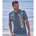 thumbnail image 3 of Atlas For Men - Camiseta Casual para Hombre (Blanco, Azul, Amarillo Lima), 3 of 4