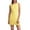 Yellow, variant on Women's Sleeveless Square Neck Mini Dress Slim Fit Bodycon Dresses Red L