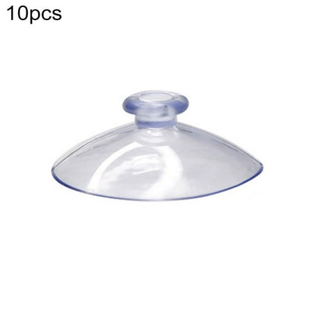

QIFEI 50Pcs Mini Suction Cups Clear Without Hooks Without Holes PVC Plastic Sucker Pads for Festival Decoration Wall Glass Home Car 25mm