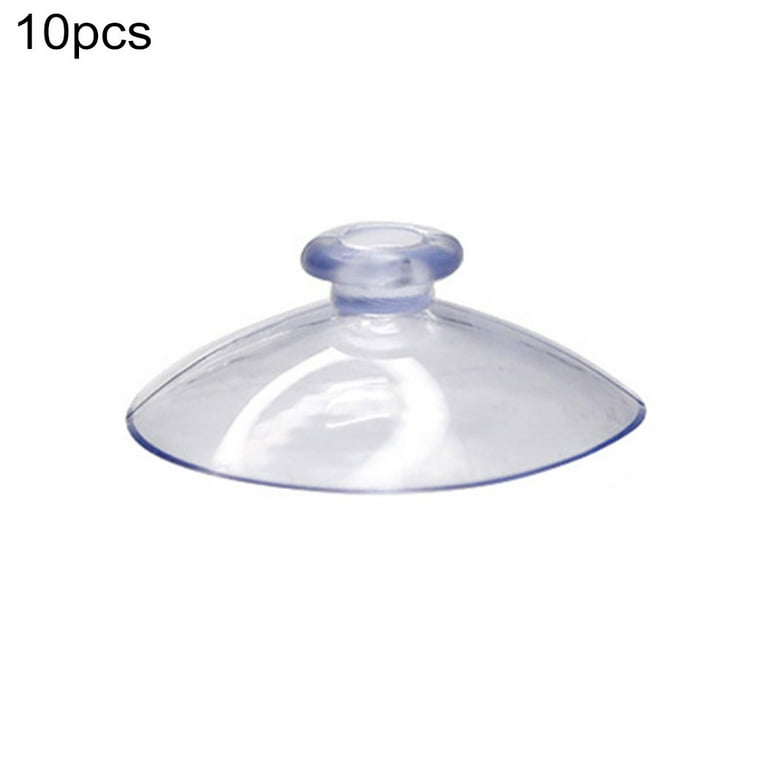QIFEI 20Pcs Mini Suction Cups Clear Without Hooks Without Holes, PVC  Plastic Sucker Pads for Festival Decoration Wall Glass Home Car 25mm