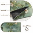 thumbnail image 6 of Area Rug for Living Room, Spring Leaves Non-Slip Indoor Large Carpet for Bedroom/Dining Room, Oil Light White Flowers Country Vintage Green Washable Low-Profile Rectangle Floor Runner Rugs - 5 x 7 Ft, 6 of 8