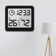 thumbnail image 3 of Paquete de 2 a 5 relojes digitales de escritorio que funcionan con pilas, fácil de leer, reloj electrónico 5 piezas Sunnimix medidor de humedad, 3 of 8