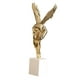 thumbnail image 5 of Figura de arte abstracto, adorno artesanal de resina, estatua de arte de hombre , figura coleccionable para dormitorio, estudio, habitación, Oro, 5 of 8