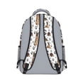 thumbnail image 3 of German Shepherd Dog and Footprint Backpack for School,Cute School Bag,Schoolbag with Adjustable Shoulder Straps & Padded Back,15.3"x11"x6.7", 3 of 6