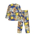 thumbnail image 2 of Bingfone Men'S Pajama Set 2 Piece Loungewear Pjs, Long Sleeve With Pajama Pants-Sicilian Style, 2 of 9