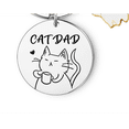thumbnail image 5 of Llavero con colgante de pata de gato y mamá, divertido regalo para amantes de las mascotas, accesorio de amistad para parejas, fácil de decolorar y romper, duradero, 5 of 5