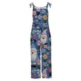 thumbnail image 4 of TIMIFIS Christmas Prints Women Combinaisons Longues Sans Manches Imprimées pour Femmes Rompers Jumpsuit avec Poche - Printemps, 4 of 5