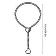 thumbnail image 3 of Adjustable Punk Heart Lock Pendant Necklace Stainless Steel Cuban Link Long Chain Y Shape Jewelry For Women Gothic Retro Lariat, 3 of 5