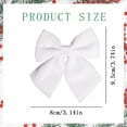 thumbnail image 4 of 4 Pcs Velvet Christmas Bow Ornaments – Elegant Holiday Decor for Tree, Wreaths & Garlands, Pink, Bows, 4 of 8