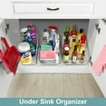 thumbnail image 4 of Sorbus Fridge Organizer on Wheels - Rolling Fridge Organizers and Storage Clear Design with Dividers & Handles for Kitchen Organization and Storage (Curved Top, Medium - 2 Pack), 4 of 7