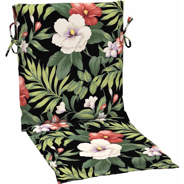 Better Homes and Gardens Outdoor Patio Sling Chair Cushion, Black