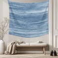 thumbnail image 5 of Blue Large Tapestry for Bedroom Wall Hanging Tapestry, Vintage Modern Abstract Art Ombre Ceiling Backdrop Tapestries Poster Blanket Wall Decor for Teens Room Living Room Dorm 100" x 59", 5 of 8