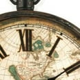 thumbnail image 2 of Zentique 37.5" Ivory and Black Round Distressed Finish World Clock, 2 of 2