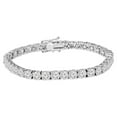 thumbnail image 1 of 9 ct Round Lab Grown Diamond Tennis Bracelet 14K White Gold 7", 1 of 2