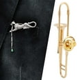 thumbnail image 4 of Gold Plating Brooch,Mini Unique Gold Plating Musical Instrument Brooch Gift Brooch Professional Grade, 4 of 9